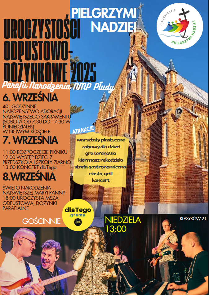 Święto w Parafii: Odpust, dożynki i festyn