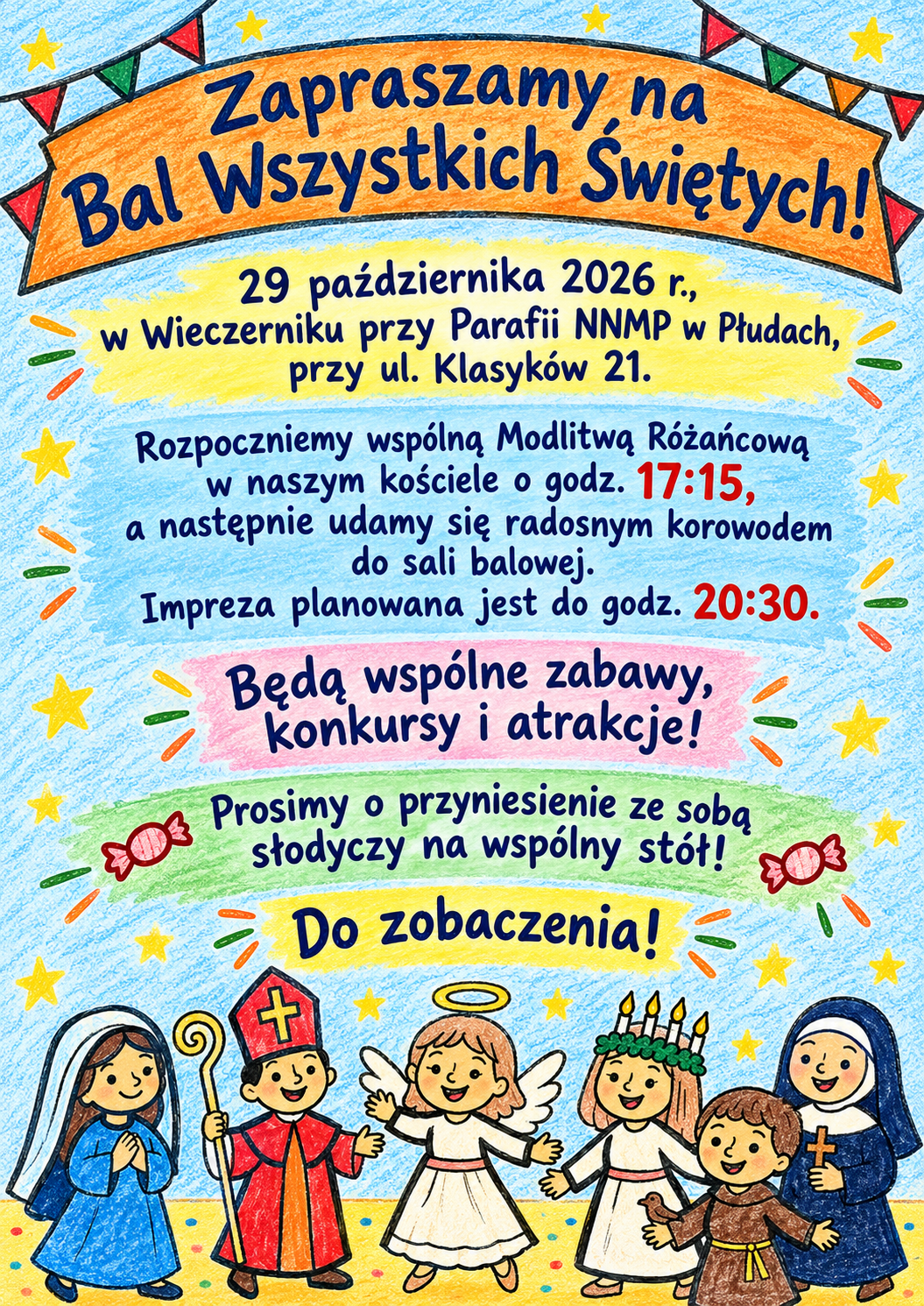 Zapraszamy 29.10 na Bal Wszystkich Świętych! 😇